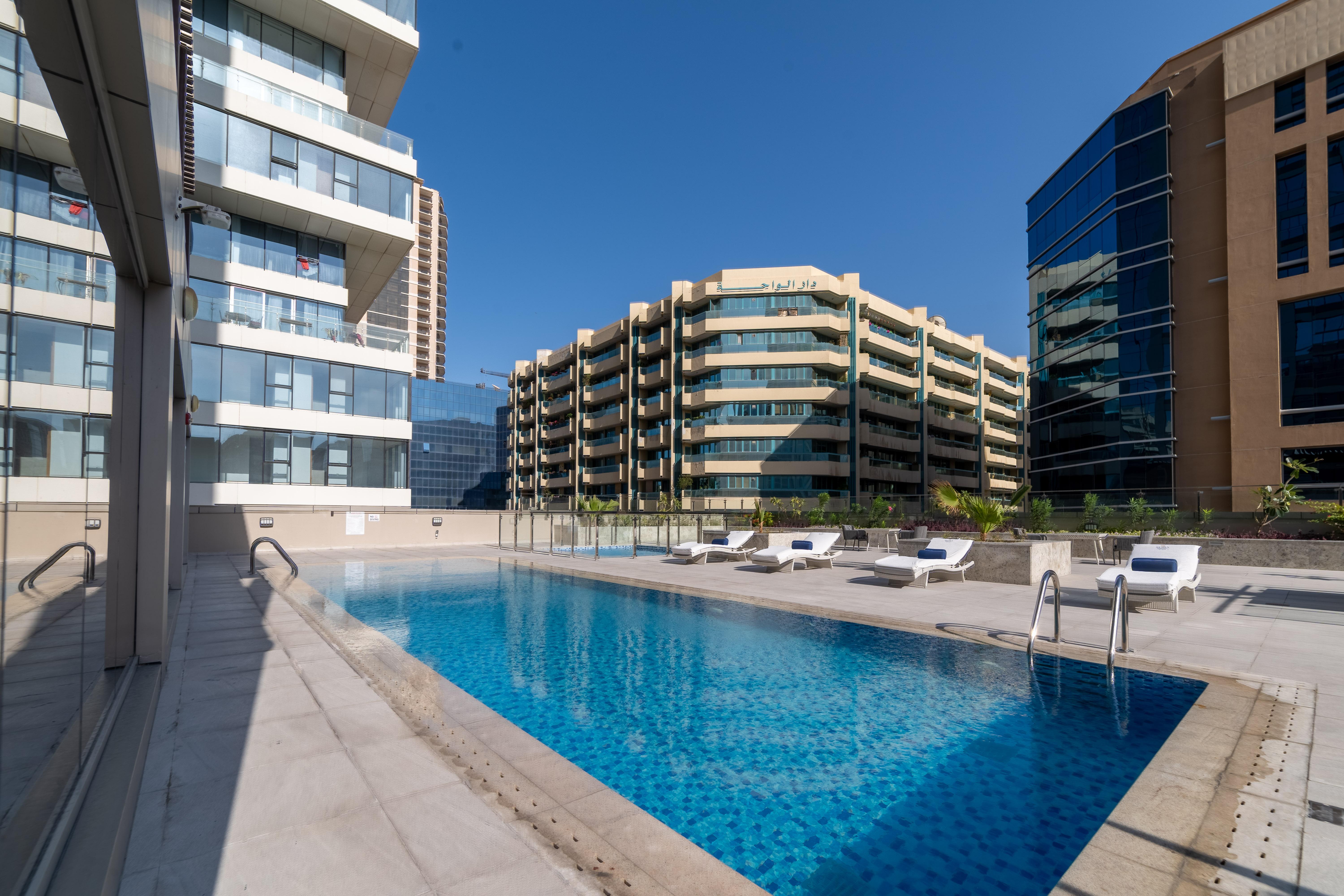 Suha Mina Rashid Hotel Apartments Dubái Exterior foto